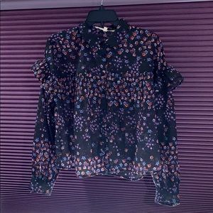 Floral chiffon blouse